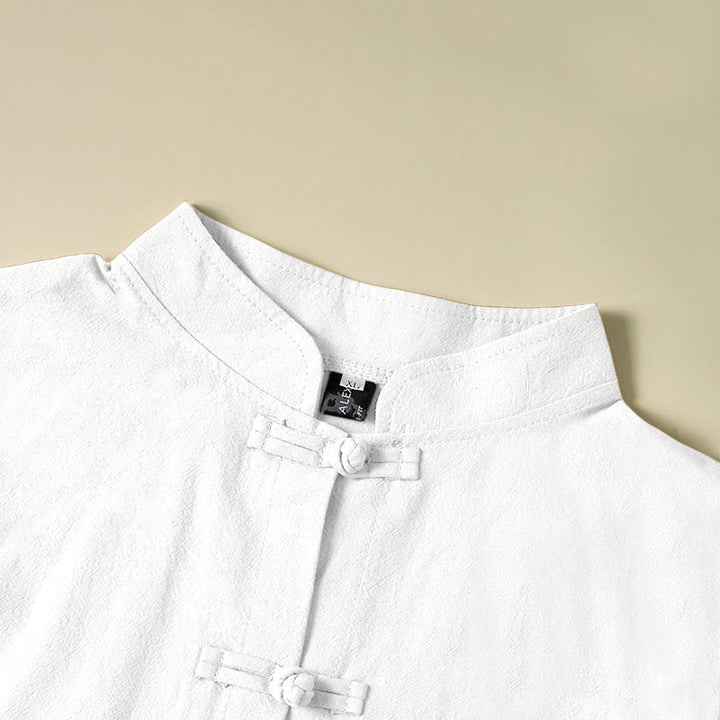 Buddha Stonesエスニック フロッグボタン 長袖 スタンドカラー レディース コットンシャツ ポケット付き - image 10