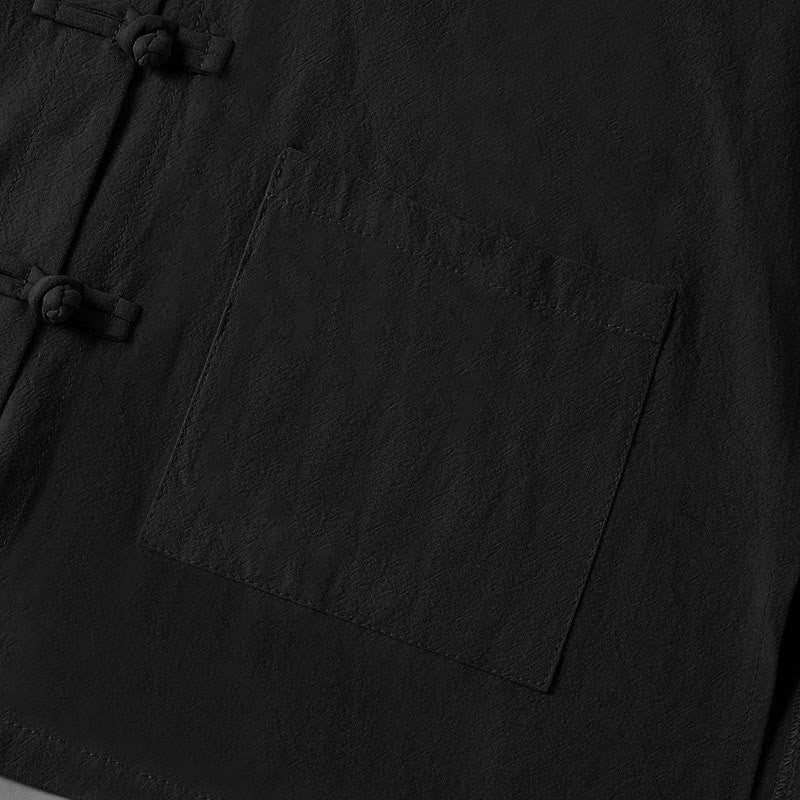 Buddha Stonesエスニック フロッグボタン 長袖 スタンドカラー レディース コットンシャツ ポケット付き - image 17