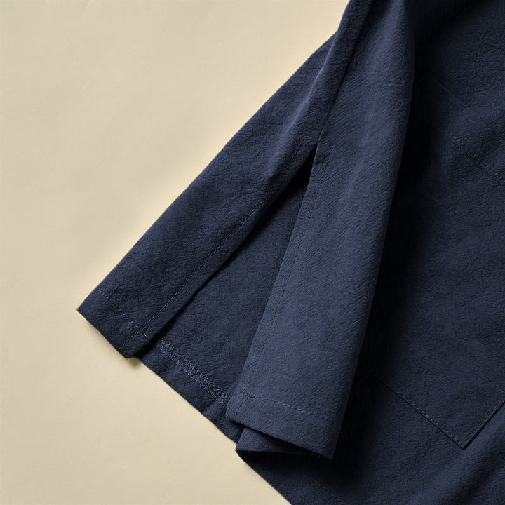 Buddha Stonesエスニック フロッグボタン 長袖 スタンドカラー レディース コットンシャツ ポケット付き - image 24