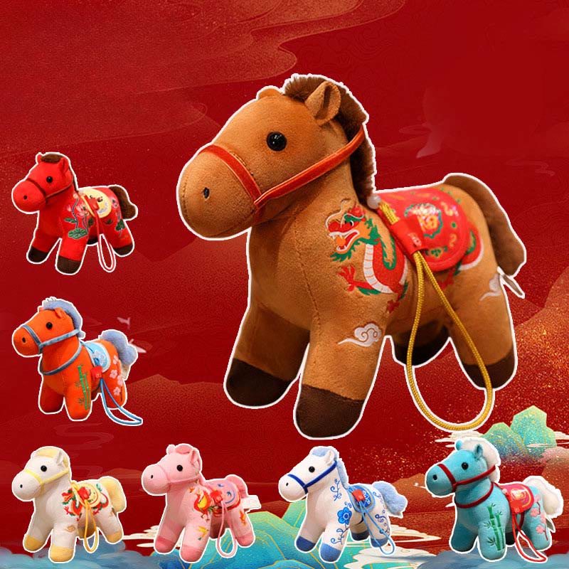 Buddha Stones馬年 竹製 龍 蓮華 鳳凰 ぬいぐるみ ホームデコレーション - image 26