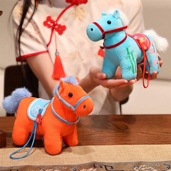 Buddha Stones馬年 竹製 龍 蓮華 鳳凰 ぬいぐるみ ホームデコレーション - image 11