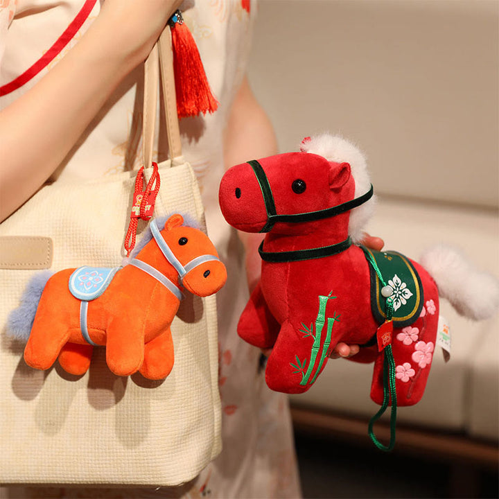 Buddha Stones馬年 竹製 龍 蓮華 鳳凰 ぬいぐるみ ホームデコレーション - image 5