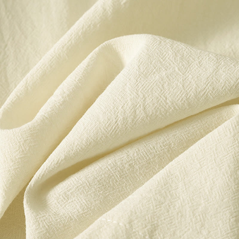 Buddha Stonesアシンメトリーフロントフロッグボタン長袖レディースコットンシャツ - image 12