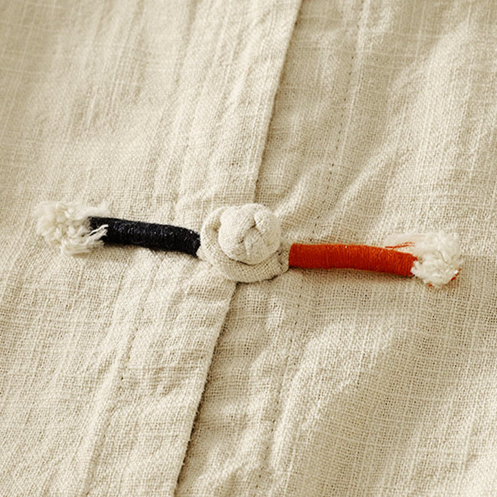 Buddha Stonesプレーンチャイニーズフロッグボタン 長袖 レディース コットン 禅服 シャツ - image 10