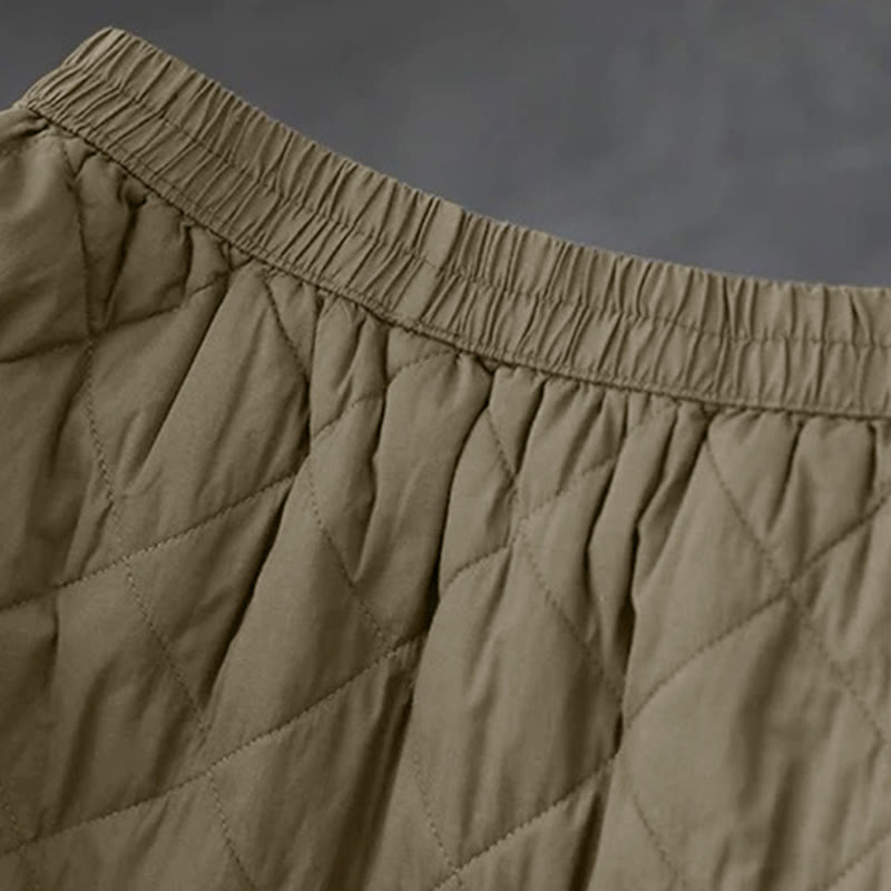 Buddha Stonesレディース 無地 コットン パッド入り サーマル 7-8丈 スカート ポケット付き - image 4