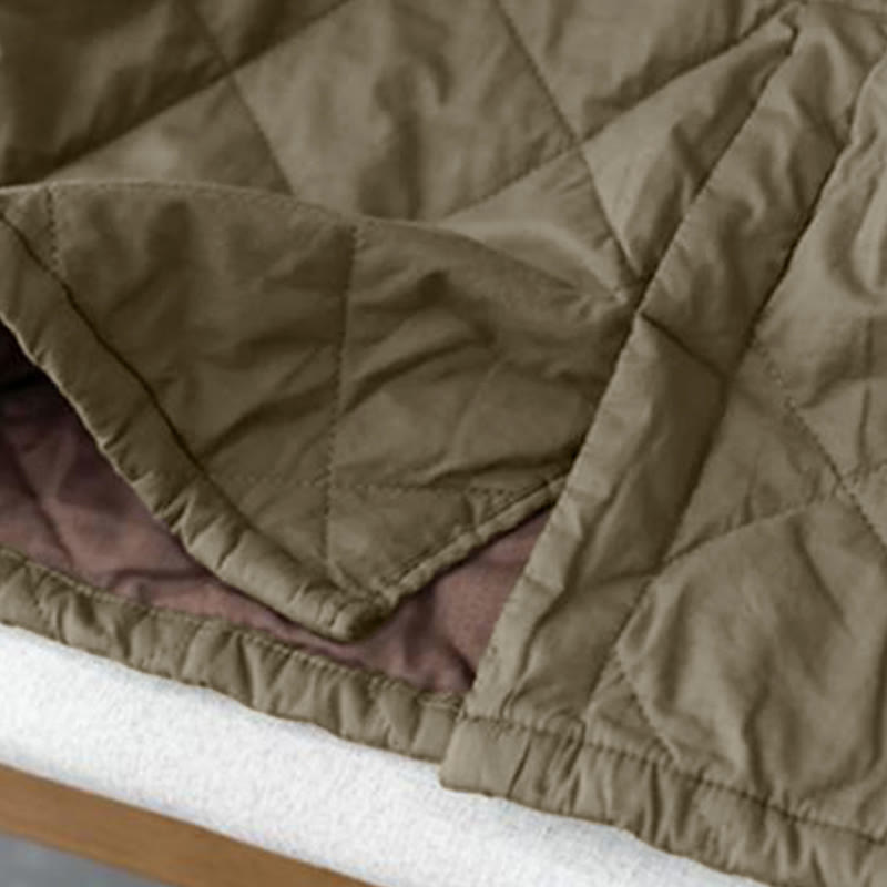 Buddha Stonesレディース 無地 コットン パッド入り サーマル 7-8丈 スカート ポケット付き - image 7