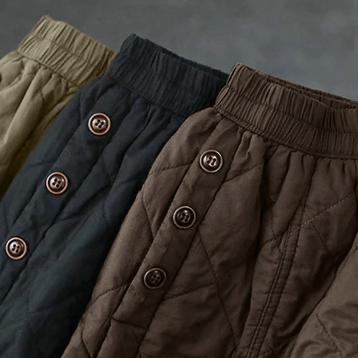 Buddha Stonesレディース 無地 コットン パッド入り サーマル 7-8丈 スカート ポケット付き - image 15