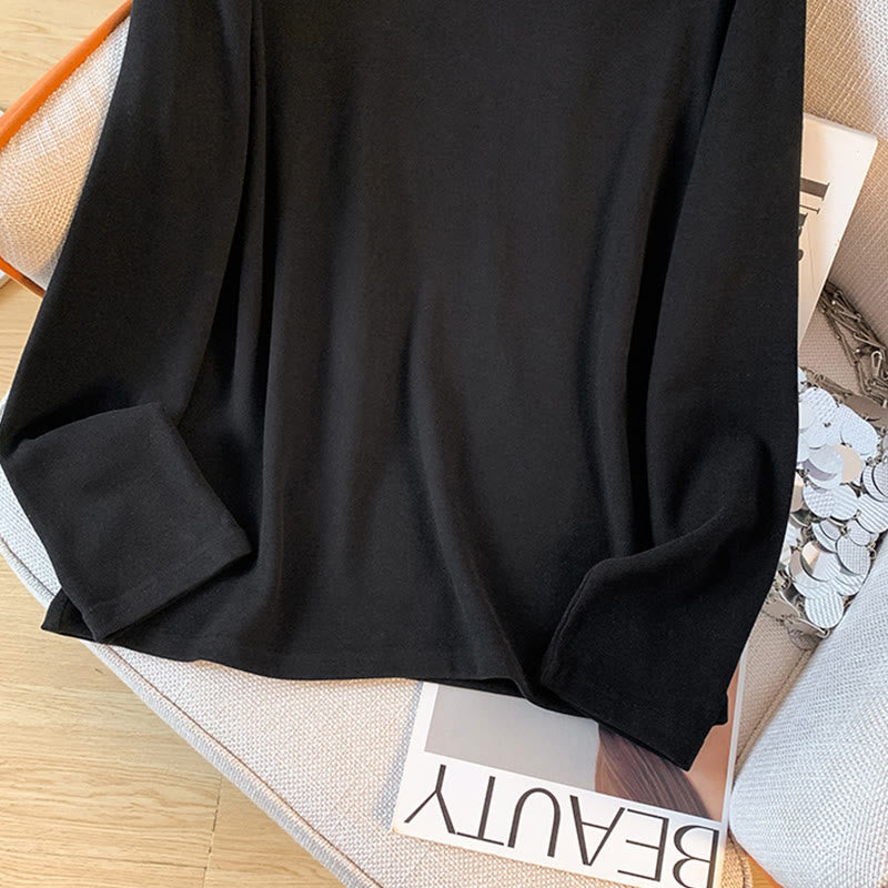 Buddha Stones春の無地スタンドカラーフロッグボタンデザインレディースコットン長袖シャツ - image 33