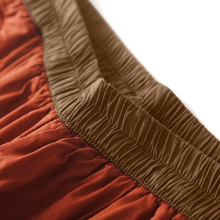 Buddha Stonesレディース 冬 無地 伸縮性ウエストデザイン 厚手 ハーレムパンツ ポケット付き - image 8