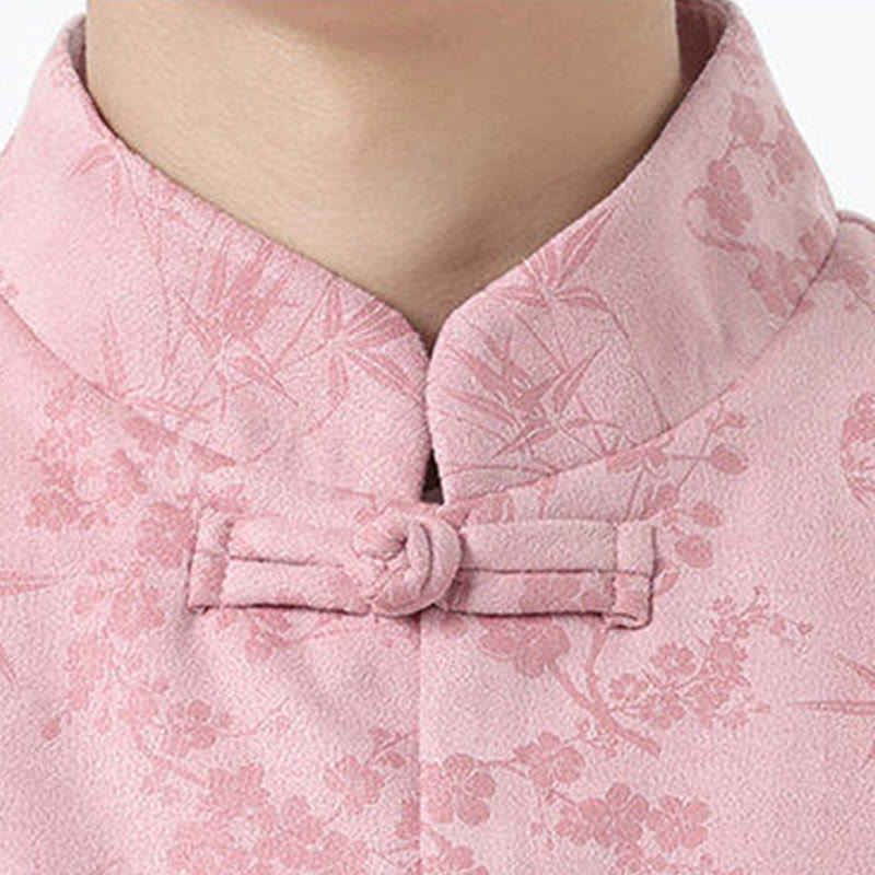 Buddha Stones秋 ジャカード 竹 カエルボタン 長袖 メンズ コットンジャケット ポケット付き - image 15