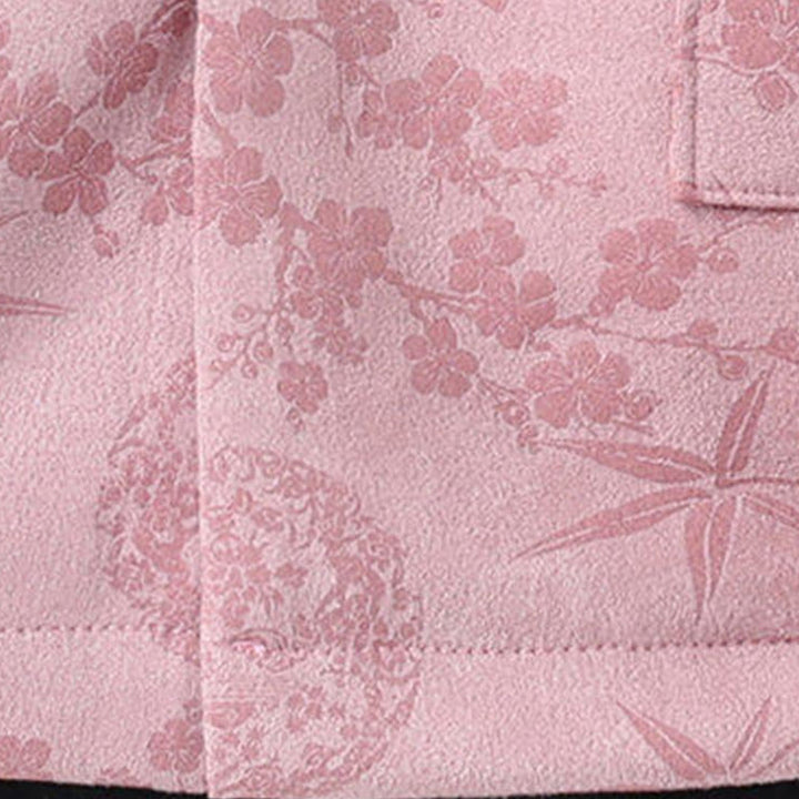 Buddha Stones秋 ジャカード 竹 カエルボタン 長袖 メンズ コットンジャケット ポケット付き - image 17