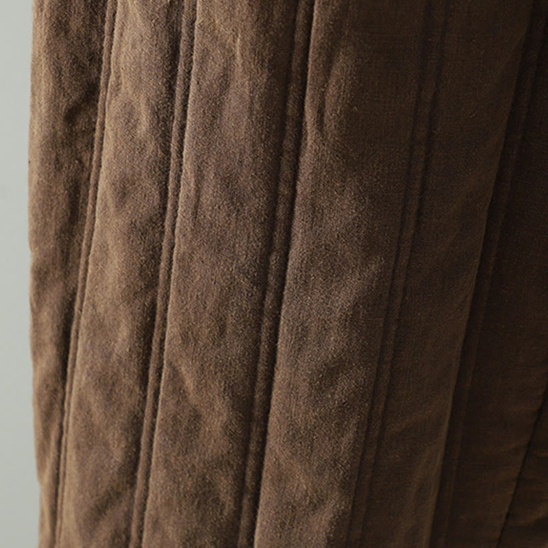 Buddha Stonesデイリー 無地 ドローストリングデザイン レディース ハーレム 伸縮性ウエスト コットンパンツ ポケット付き - image 3