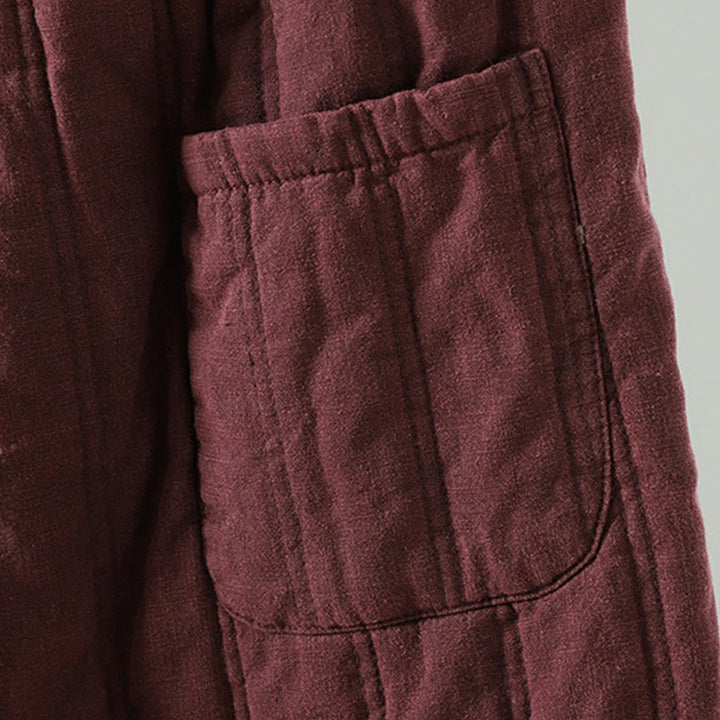 Buddha Stonesデイリー 無地 ドローストリングデザイン レディース ハーレム 伸縮性ウエスト コットンパンツ ポケット付き - image 12