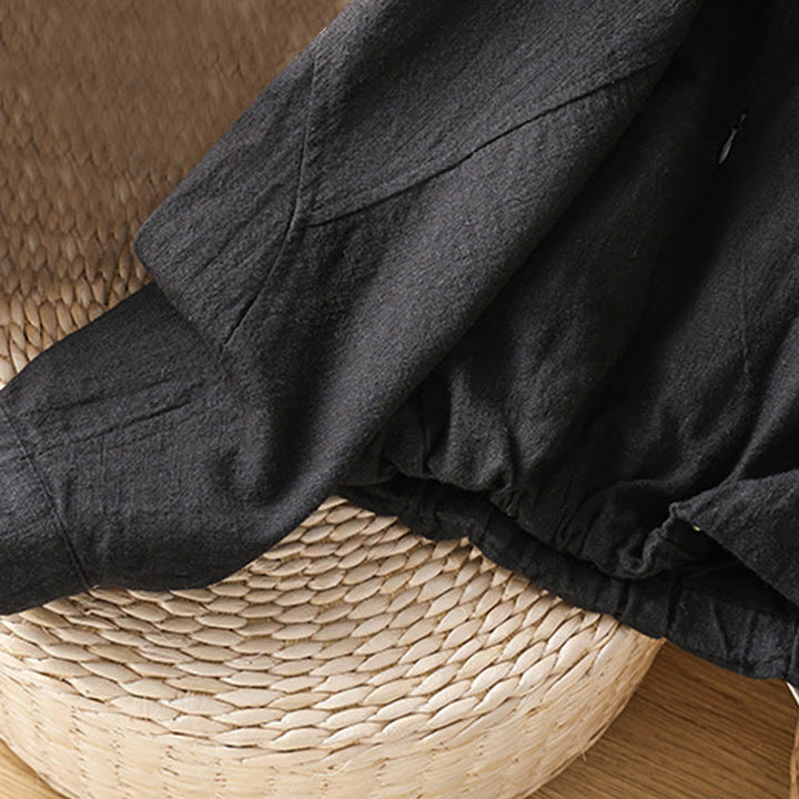 Buddha Stonesレディース コットン ジッパーデザイン ダブルレイヤー ロングスリーブ ジャケット ポケット付き - image 8