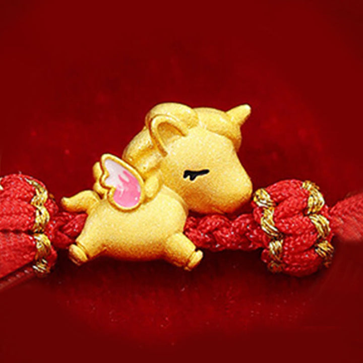 Buddha Stones925スターリングシルバー 馬年 幸運幸運繁栄赤紐強さブレスレット - image 9