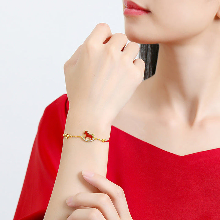 Buddha Stones925スターリングシルバー 干支 午年 赤瑪瑙 落ち着いたネックレスペンダント - image 16