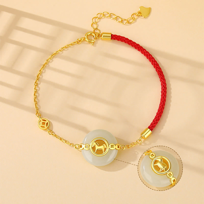 Buddha Stones925スターリングシルバー 和田翡翠 午年平和のお守りチャーム幸運ネックレスペンダント - image 12