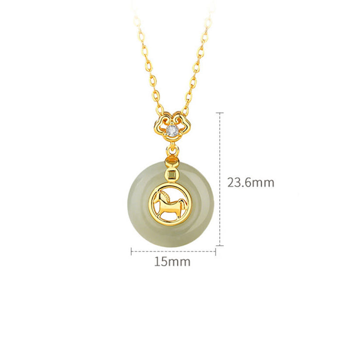 Buddha Stones 925スターリングシルバー 和田翡翠平和のお守りチャーム午年赤紐ブレスレット - image 16