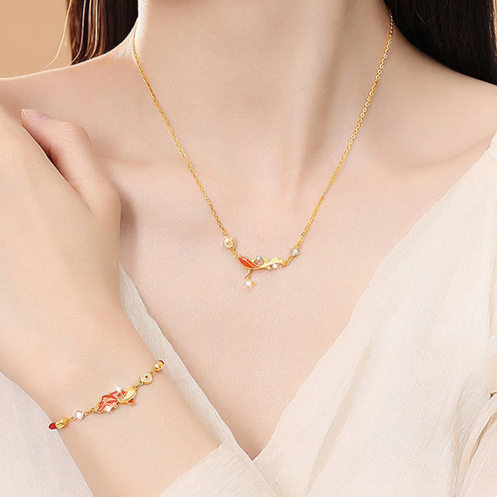 Buddha Stones925スターリングシルバー鯉デザイン赤紐良縁祈願ブレスレット - image 11