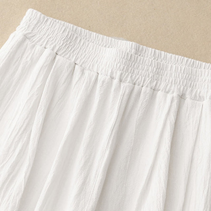 Buddha Stones通勤用 無地 レディース ハーレム ゴムウエスト コットン 7-8丈 ポケット付きパンツ - image 11