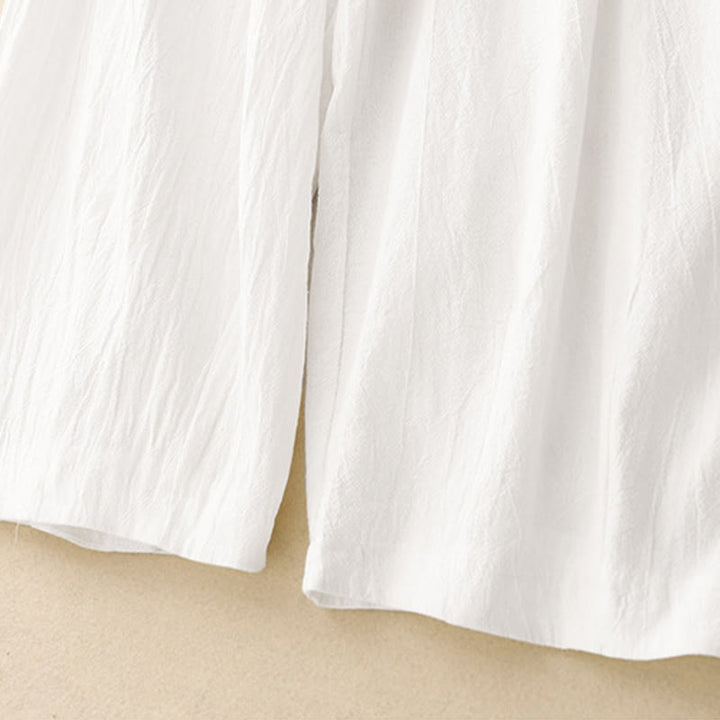 Buddha Stones通勤用 無地 レディース ハーレム ゴムウエスト コットン 7-8丈 ポケット付きパンツ - image 12