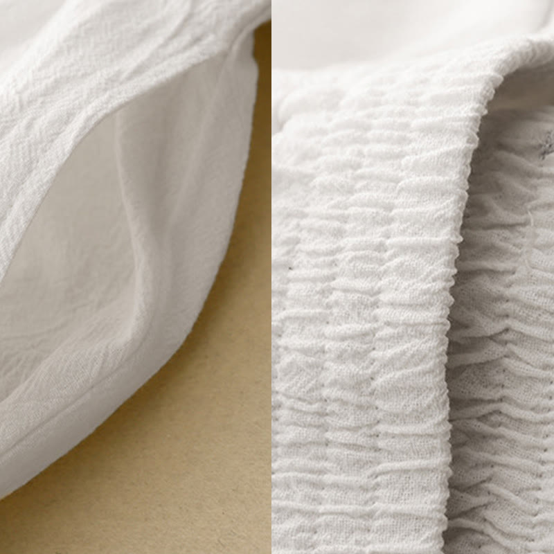 Buddha Stones通勤用 無地 レディース ハーレム ゴムウエスト コットン 7-8丈 ポケット付きパンツ - image 13