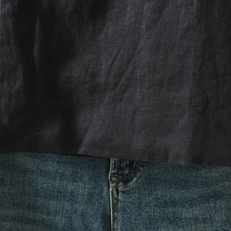 Buddha Stonesの花柄Vネックフロッグボタンレディースノースリーブベストウエストコート - image 18