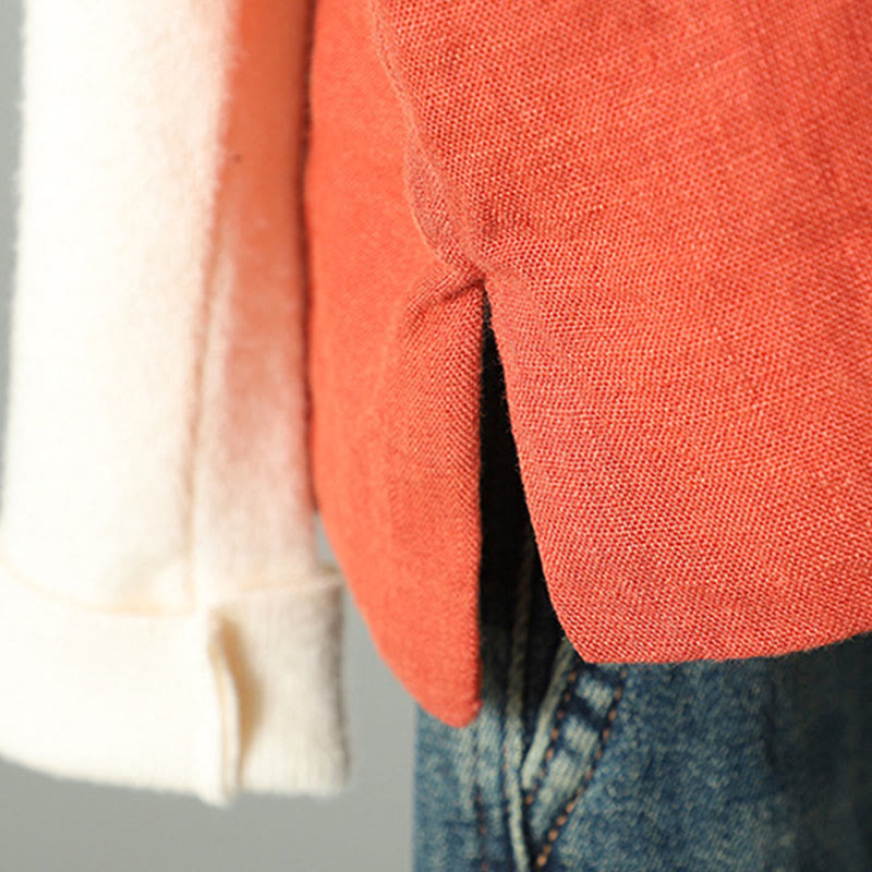 Buddha Stonesの花柄Vネックフロッグボタンレディースノースリーブベストウエストコート - image 8