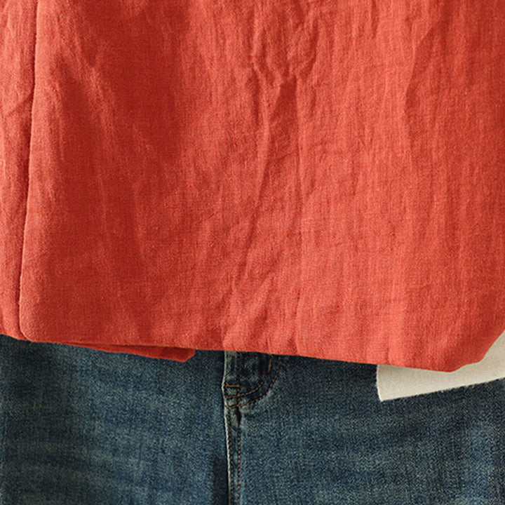 Buddha Stonesの花柄Vネックフロッグボタンレディースノースリーブベストウエストコート - image 11