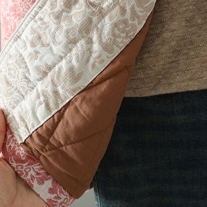 Buddha Stonesレディース 牡丹の花 カエルボタンデザイン 長袖 サーマルジャケット ポケット付き - image 7