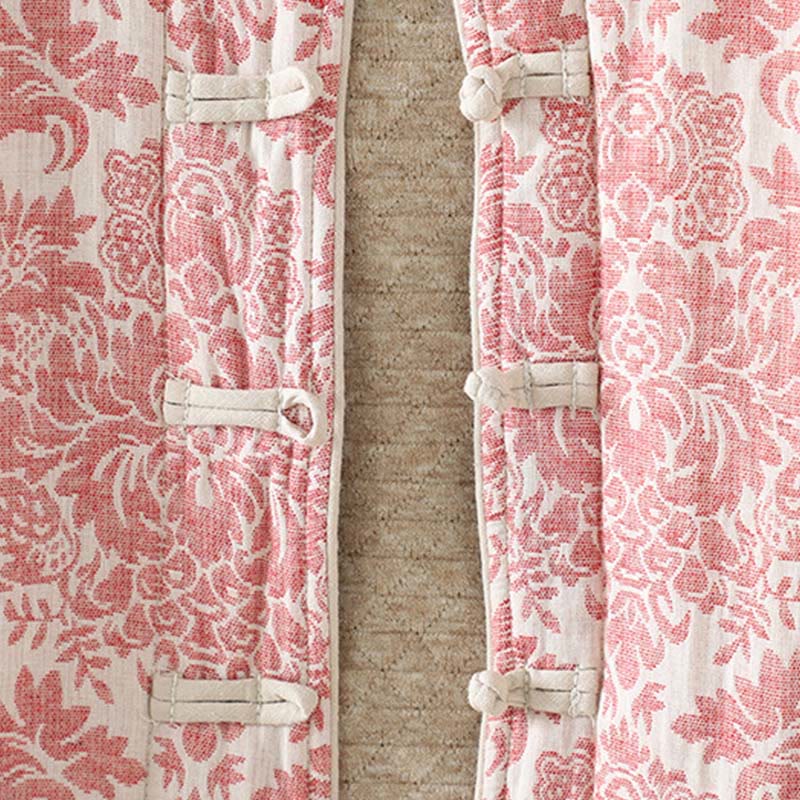 Buddha Stonesレディース 牡丹の花 カエルボタンデザイン 長袖 サーマルジャケット ポケット付き - image 6