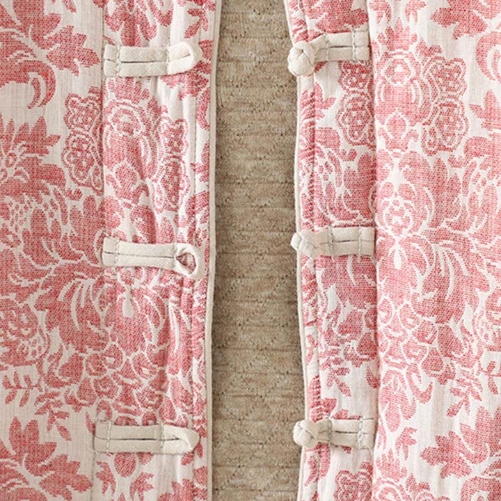 Buddha Stonesレディース 牡丹の花 カエルボタンデザイン 長袖 サーマルジャケット ポケット付き - image 6