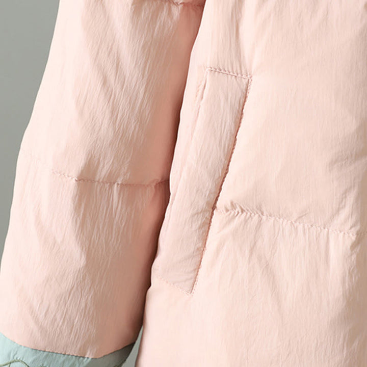 Buddha Stones桃の花刺繍 カエルボタン 長袖 保温 レディース ジャケット ポケット付き - image 7