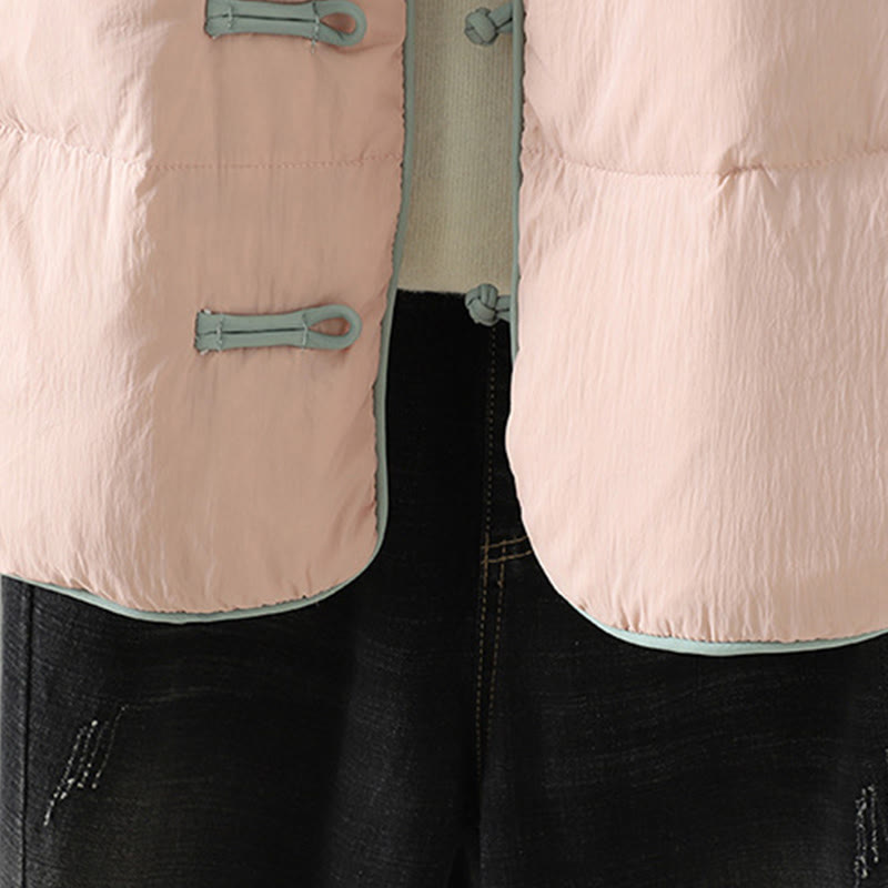 Buddha Stones桃の花刺繍 カエルボタン 長袖 保温 レディース ジャケット ポケット付き - image 11