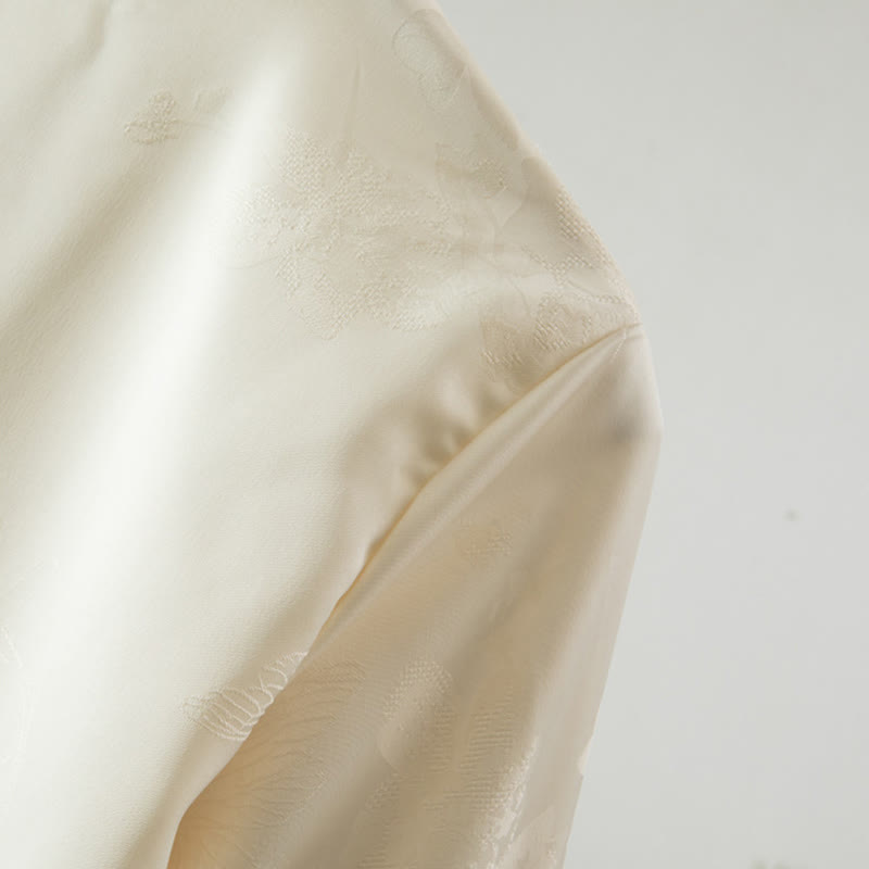 Buddha Stones秋の花刺繍 カエルボタンデザイン 長袖 レディース ジャケット - image 4