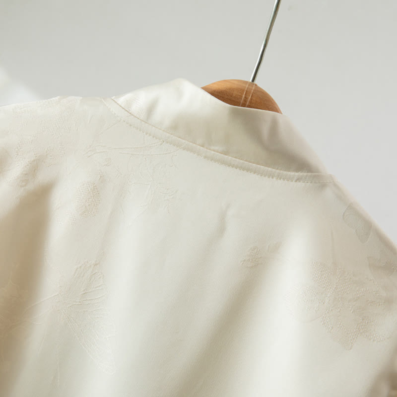 Buddha Stones秋の花刺繍 カエルボタンデザイン 長袖 レディース ジャケット - image 3