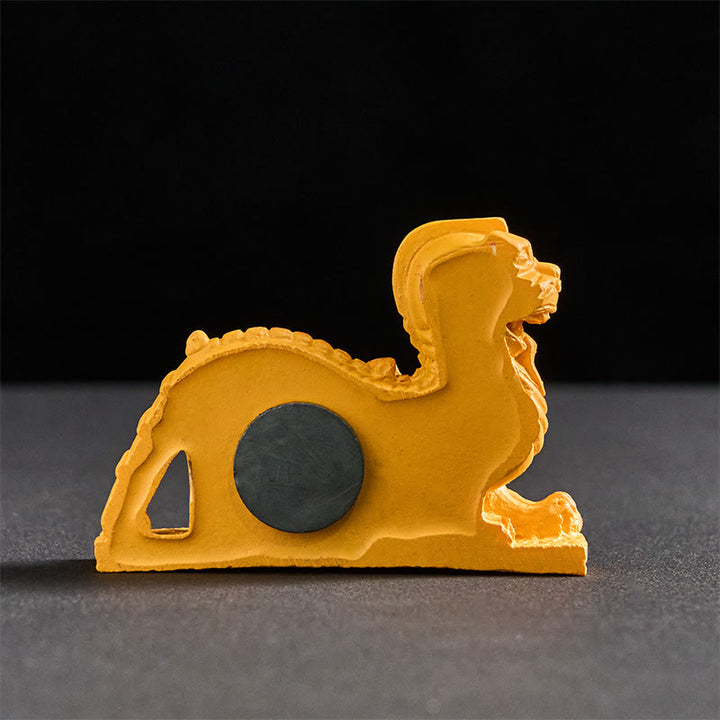 Buddha StonesFU犬 双子仏 スクエアディンデザイン 冷蔵庫用マグネット ホームデコレーション - image 3