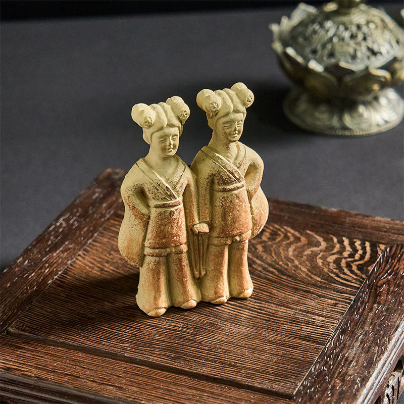 Buddha StonesFU犬 双子仏 スクエアディンデザイン 冷蔵庫用マグネット ホームデコレーション - image 10