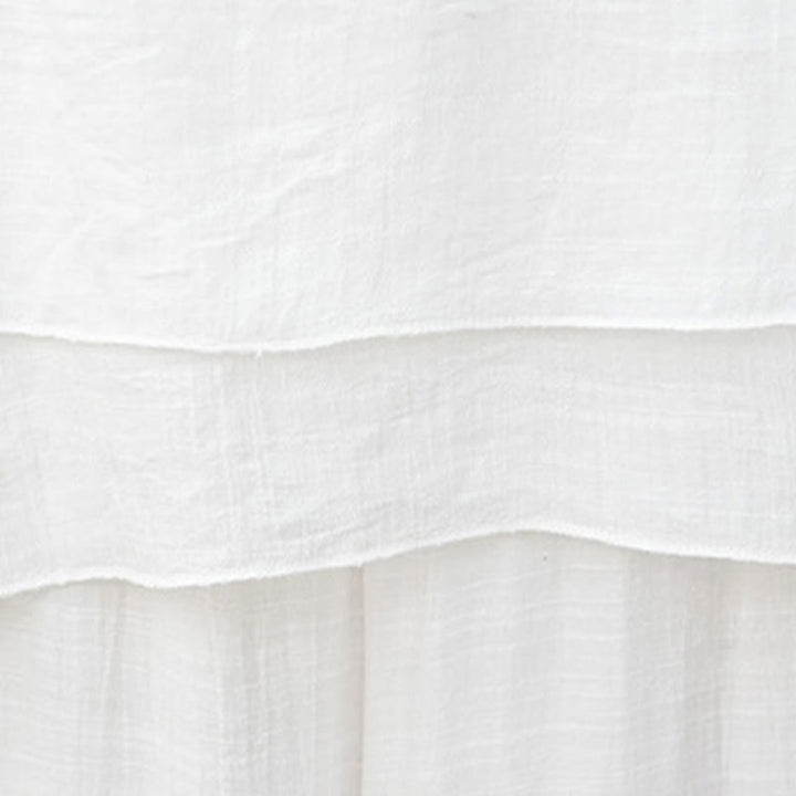 Buddha Stones 2点セット ホワイト 長袖 Vネック シャツ ワイドレッグパンツ 瞑想 レディース セット - image 13