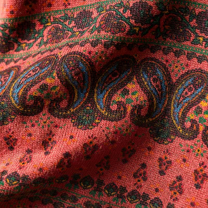 Buddha Stones秋の植物 花柄 クルーネック 長袖 レディース コットン セーター ポケット付き - image 8