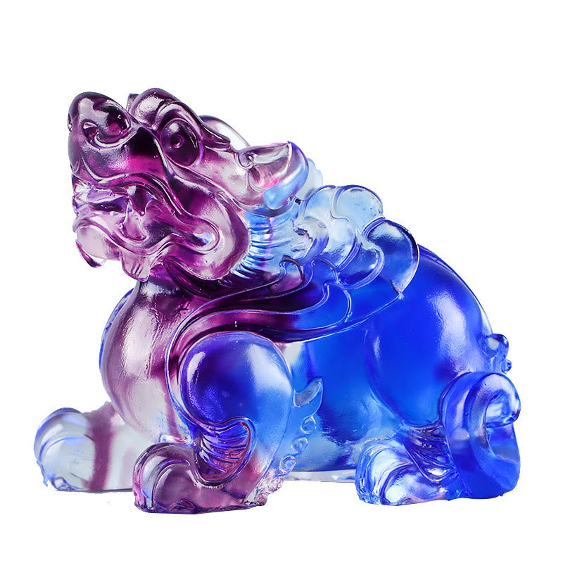 Buddha Stones瑠璃水晶PiXiu富と幸運 家の装飾 - image 6