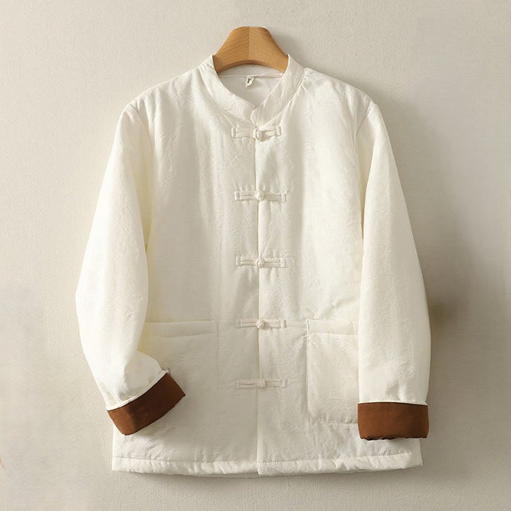 Buddha Stonesレディース 無地 フロッグボタンデザイン 長袖 コットンジャケット ポケット付き - ベージュ - US8-10、 UK/AU12-14、 EU40-42 (XL) - image 5