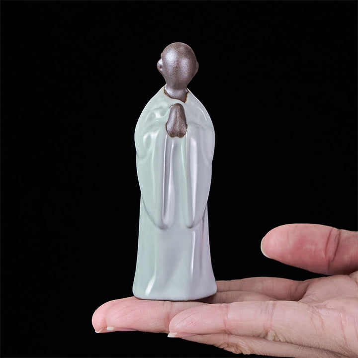 Buddha Stones瞑想 僧侶 陶器像 静寂 室内装飾 - image 15