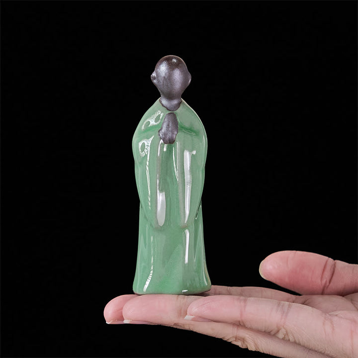 Buddha Stones瞑想 僧侶 陶器像 静寂 室内装飾 - image 38