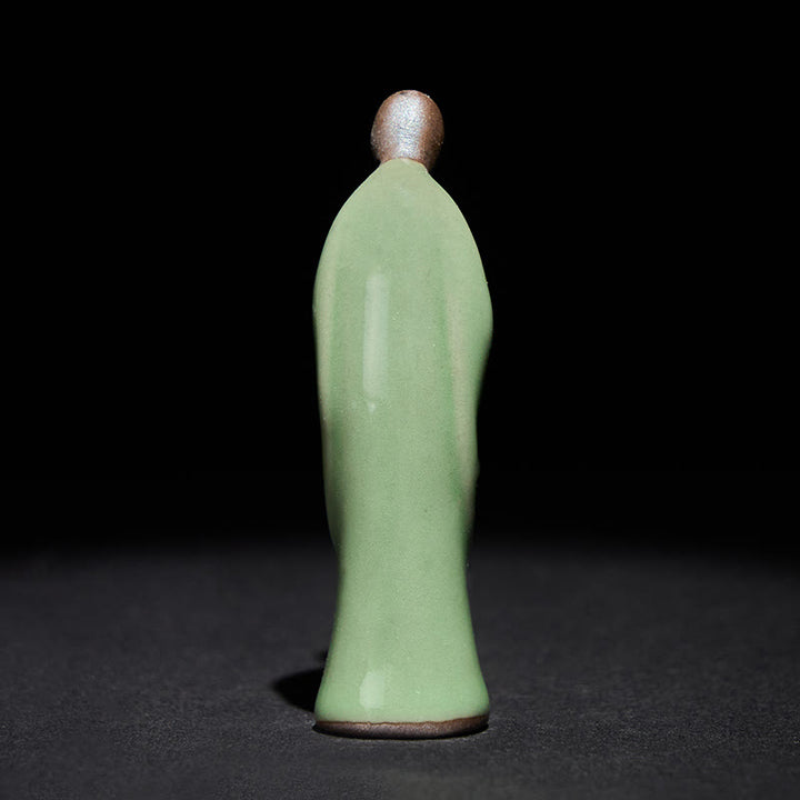 Buddha Stones瞑想 僧侶 陶器像 静寂 室内装飾 - image 27