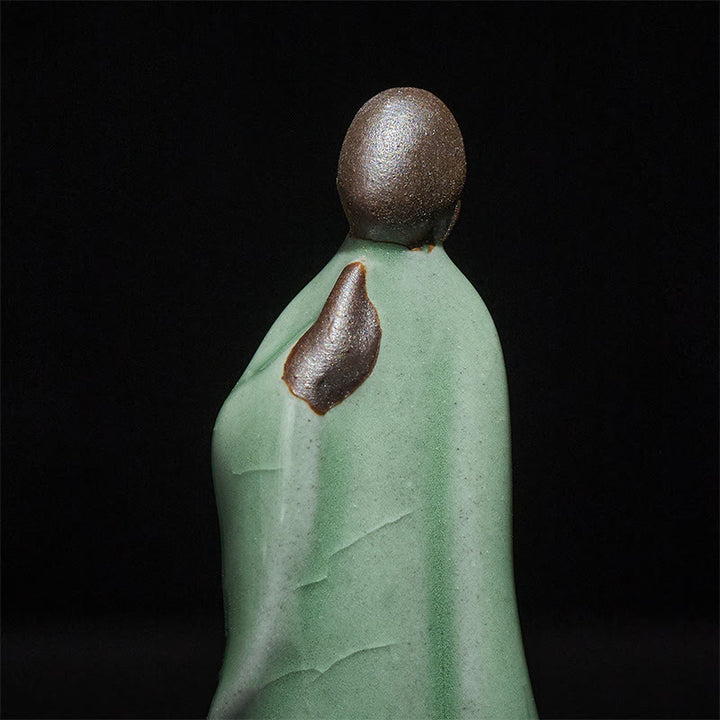 Buddha Stones瞑想 僧侶 陶器像 静寂 室内装飾 - image 48