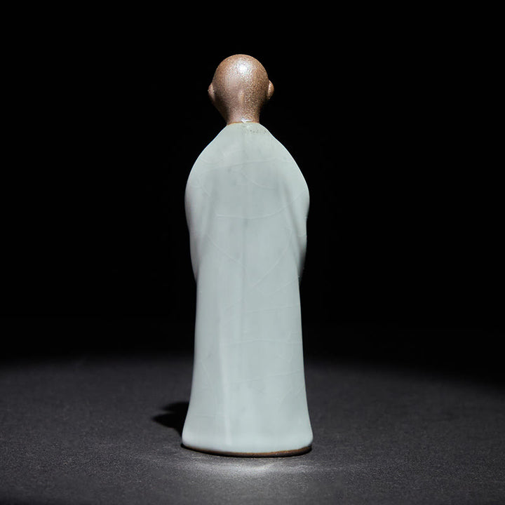 Buddha Stones瞑想 僧侶 陶器像 静寂 室内装飾 - image 10