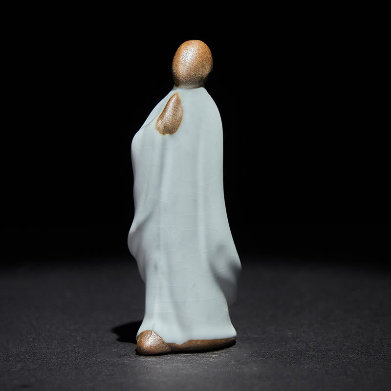 Buddha Stones瞑想 僧侶 陶器像 静寂 室内装飾 - image 19