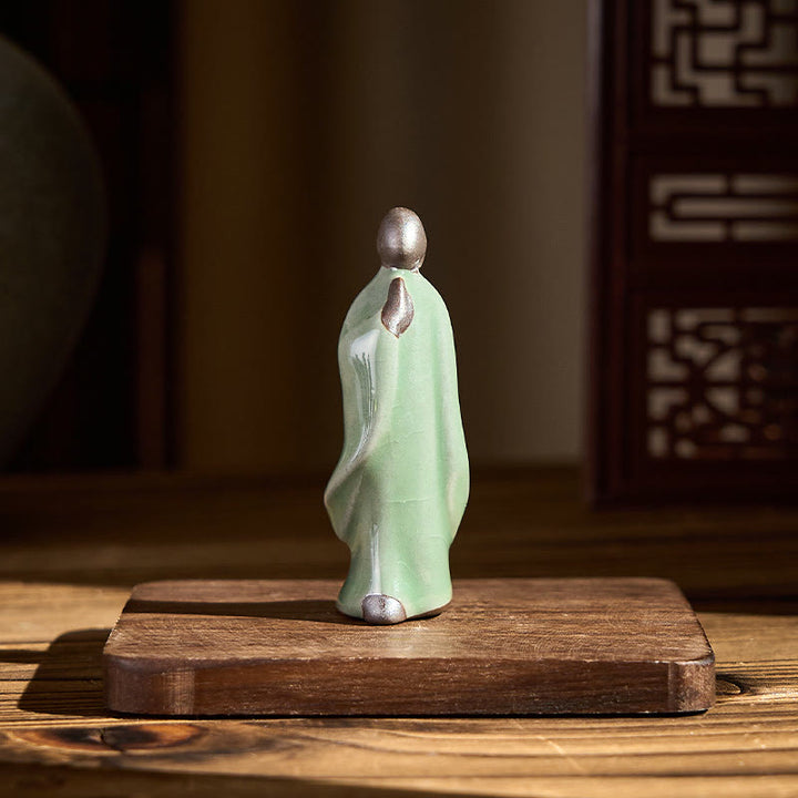 Buddha Stones瞑想 僧侶 陶器像 静寂 室内装飾 - image 44