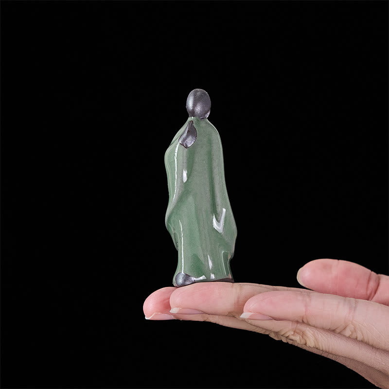 Buddha Stones瞑想 僧侶 陶器像 静寂 室内装飾 - image 46